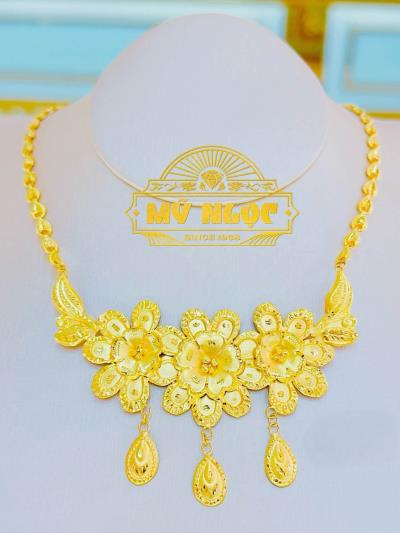 Dây Liền Mặt Hoa 24K