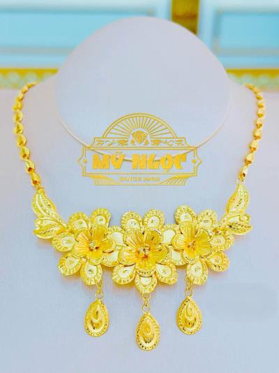 Dây Liền Mặt Hoa 24K