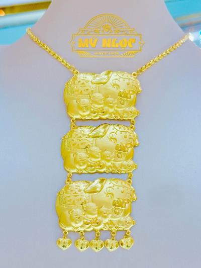 Dây Liền Mặt Vàng 24K