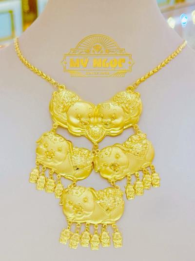 Dây Liền Mặt Vàng 24K